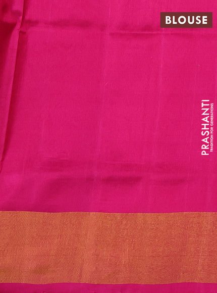 Pink  Uppada Silk Saree - Buttas