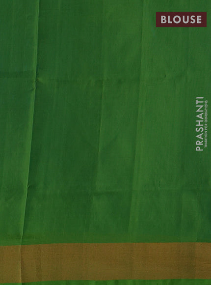 Cs Blue & Green  Uppada Silk Saree - Buttas