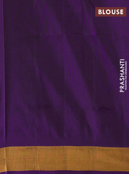 Purple  Uppada Silk Saree - Buttas