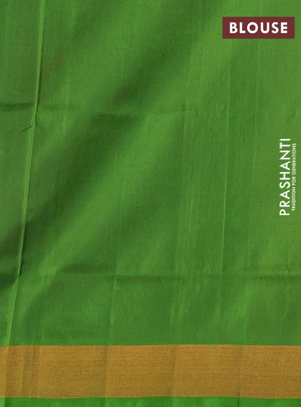 Pink & Green  Uppada Silk Saree - Buttas