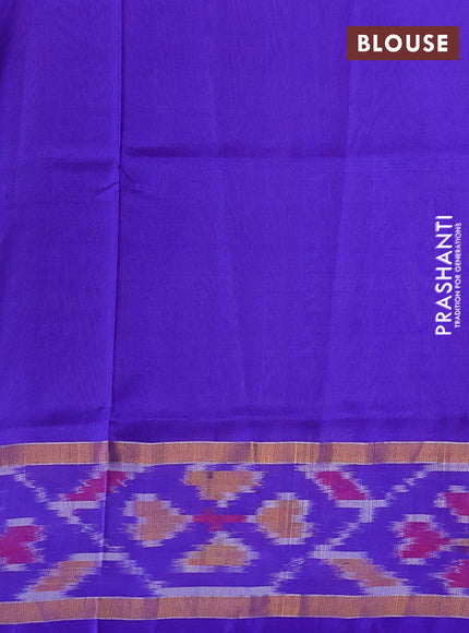 Pastel Pink & Violet Uppada Silk Saree - Buttas