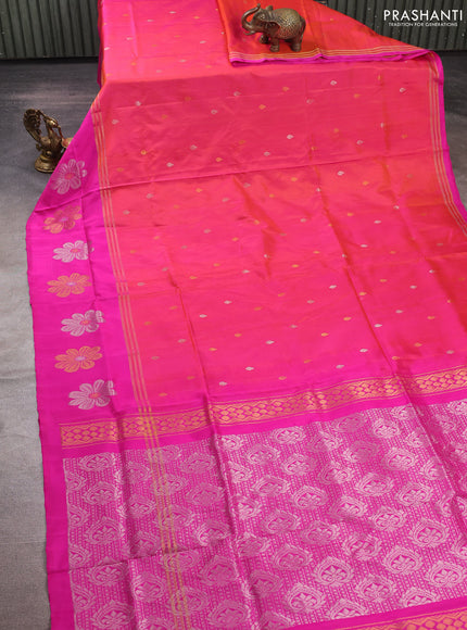 Pink Uppada Silk Saree - Buttas