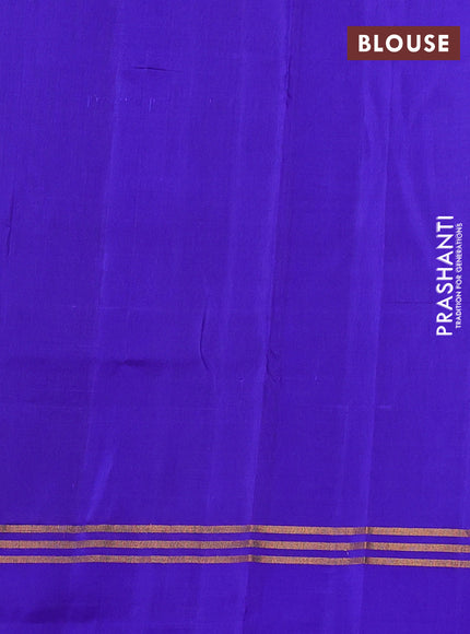 Blue & Royal Blue Uppada Silk Saree - Buttas