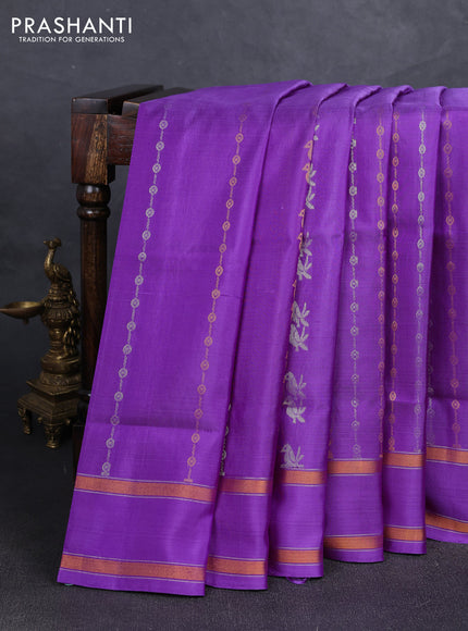 Lavender Uppada Silk Saree - Buttas