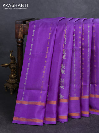Lavender Uppada Silk Saree - Buttas