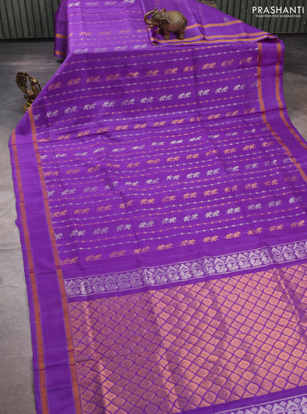 Lavender Uppada Silk Saree - Buttas