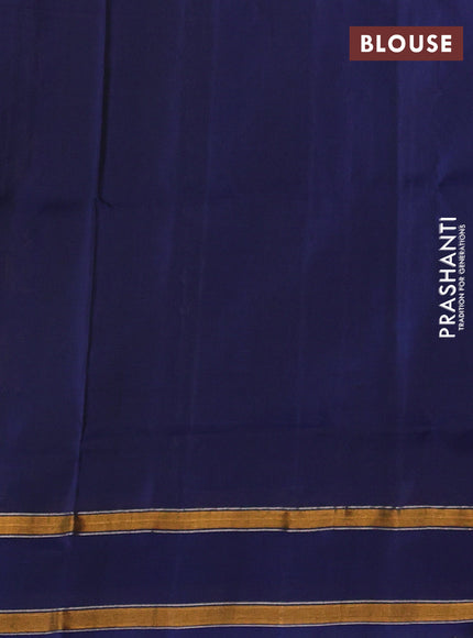 Navy Blue Uppada Silk Saree - Buttas