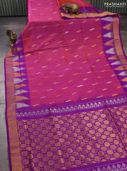 Purple Uppada Silk Saree - Buttas