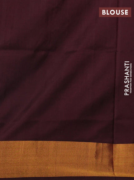 Orange & Red  Uppada Silk Saree - Zari Weaves