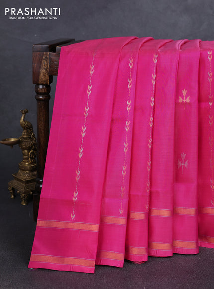 Pink  Uppada Silk Saree - Zari Weaves