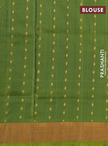 Peacock Green  Uppada Silk Saree - Buttas