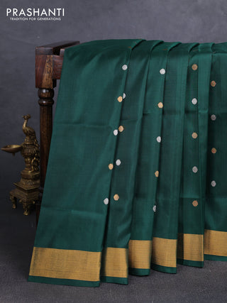 Green  Uppada Silk Saree -  Buttas