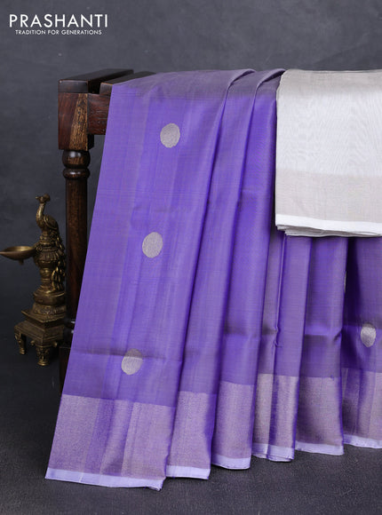 Violet Uppada Silk Saree - Buttas