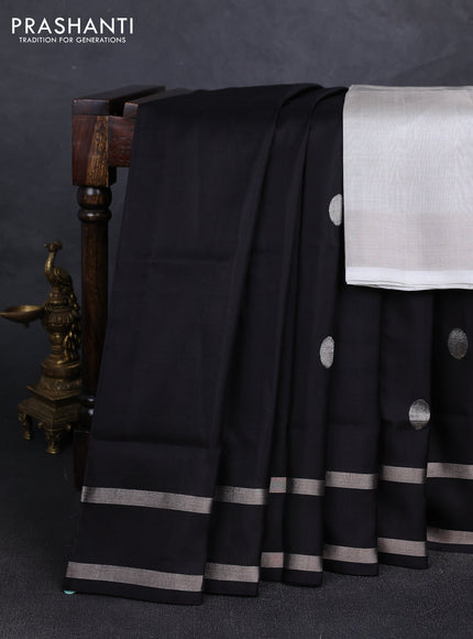 Black Uppada Silk Saree - Buttas