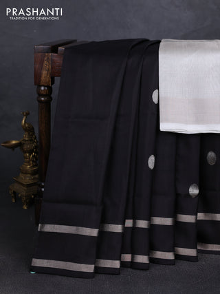 Black Uppada Silk Saree - Buttas
