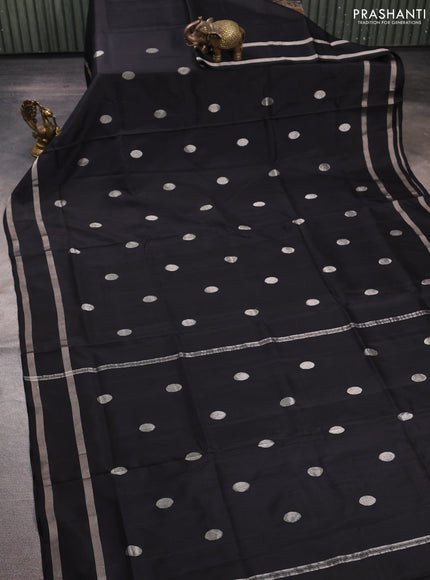 Black Uppada Silk Saree - Buttas