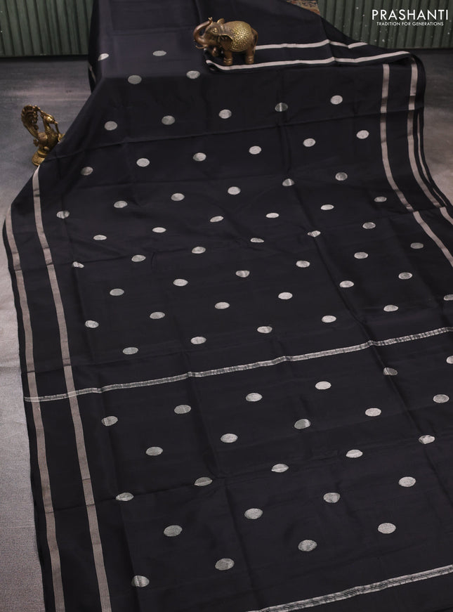 Black Uppada Silk Saree - Buttas