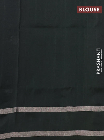Olive green  Uppada Silk Saree - Coin Buttas