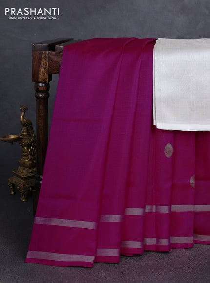 Pink Uppada Silk Saree - Coin Buttas