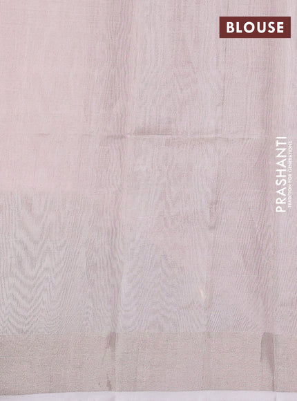Pastel Pink  Uppada Silk Saree - Coin Buttas