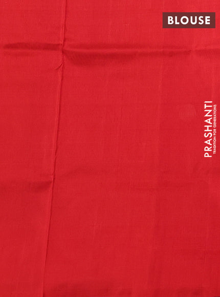 Red   Uppada Silk Saree-Coin Buttas
