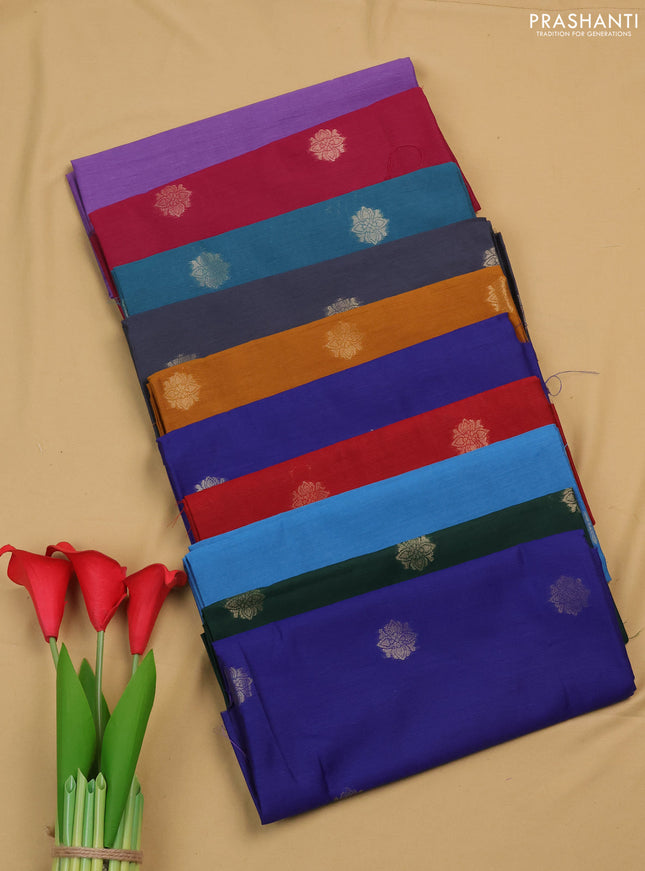 Semi silk blouse bit multi colour and pack of 10