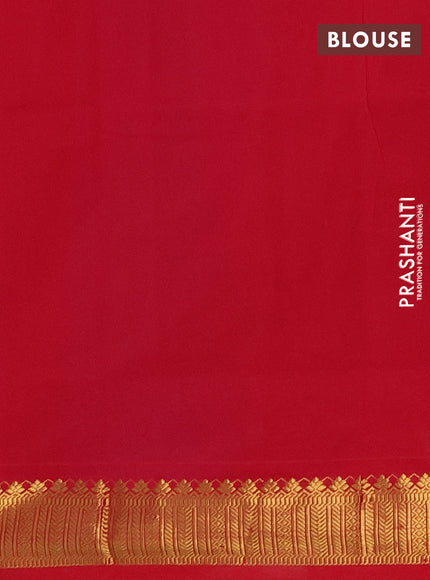 Blue & Pink Semi Silk Cotton Saree