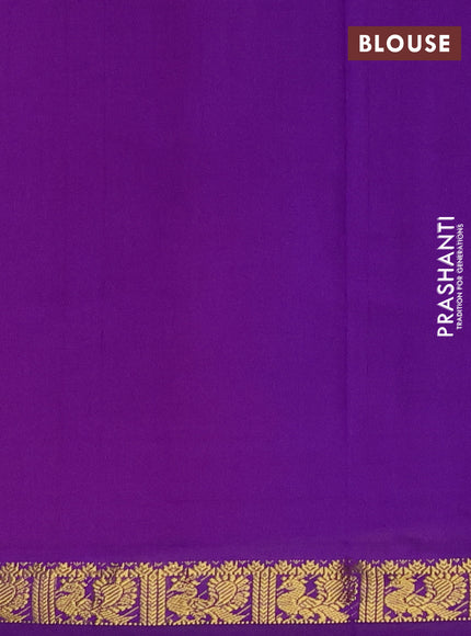 Red & Purple Semi Silk Cotton Saree