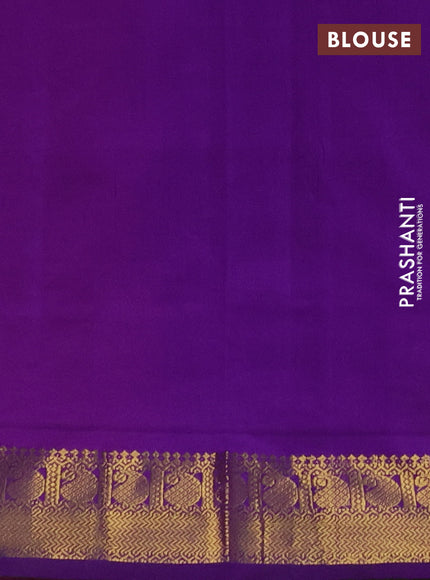 Pink & Purple Semi Silk Cotton Saree