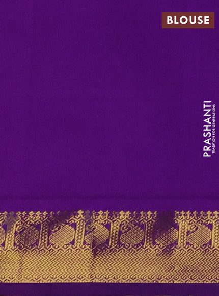 Pink & Purple Semi Silk Cotton Saree