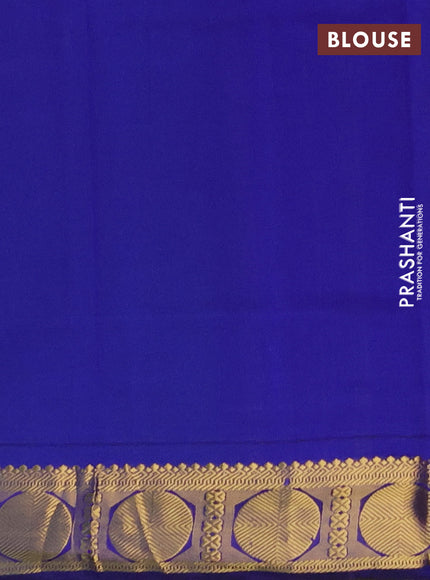 Green & Blue Semi Silk Cotton Saree