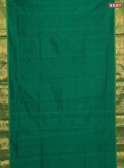 Green Semi Silk Cotton Saree