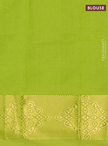 Green Semi Silk Cotton Saree