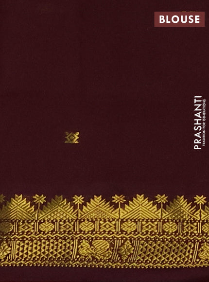 Pink & Maroon Semi Silk Cotton Saree - Buttas