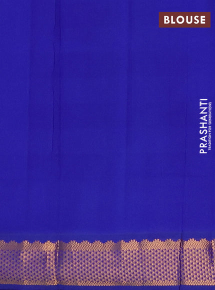 Cs Blue & Blue Semi Silk Cotton Saree - Paalum Pazhamum Checks