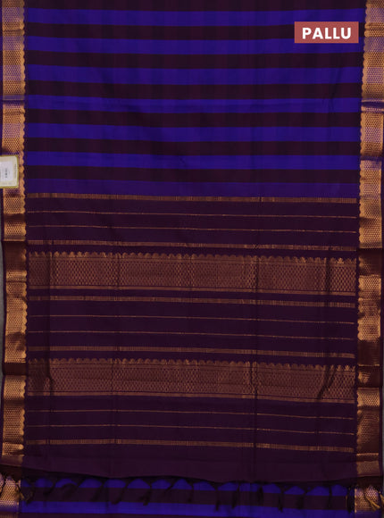 Wine & Violet Semi Silk Cotton Saree - Paalum Pazhamum Checks