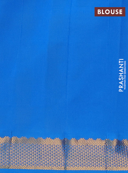 Cs Blue & Green Semi Silk Cotton Saree - Paalum Pazhamum Checks