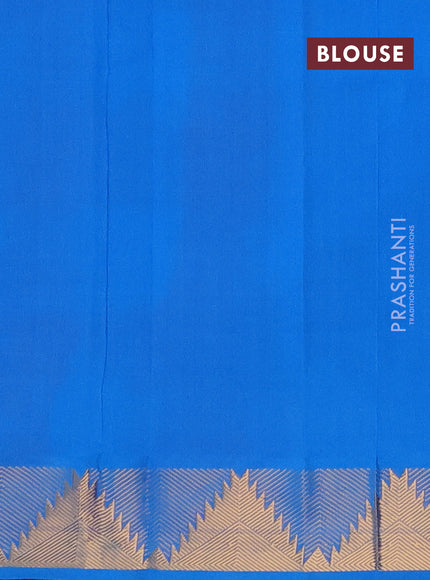 Cs Blue & Red Semi Silk Cotton Saree - Paalum Pazhamum Checks