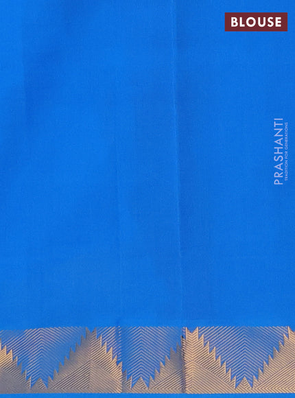Cs Blue & Purple Semi Silk Cotton Saree - Paalum Pazhamum Checks