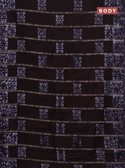 Jamun Semi Chanderi Saree - Batik Prints