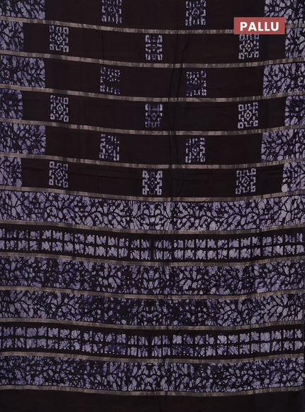 Jamun Semi Chanderi Saree - Batik Prints