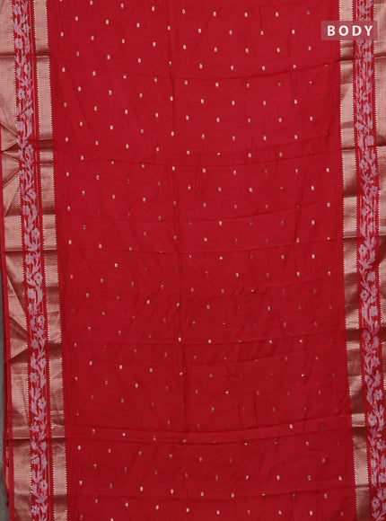 Pink Semi Chanderi Saree - Batik Prints
