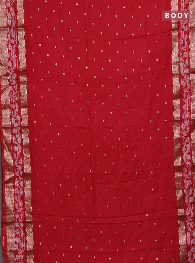 Pink Semi Chanderi Saree - Batik Prints