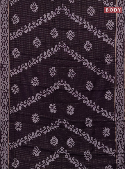 Pink Semi Chanderi Saree - Batik Prints