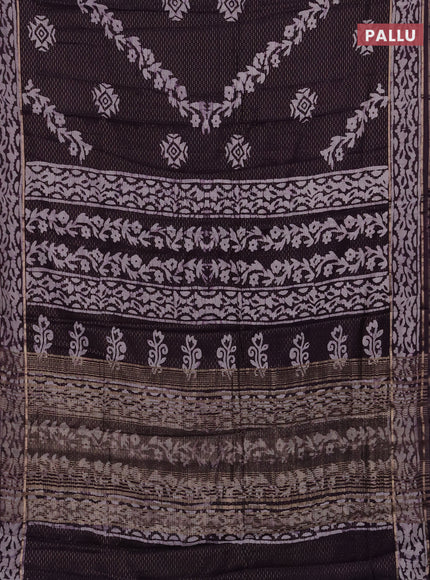 Pink Semi Chanderi Saree - Batik Prints