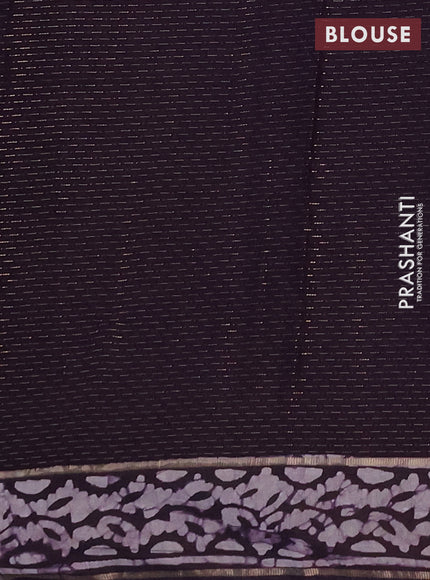 Pink Semi Chanderi Saree - Batik Prints