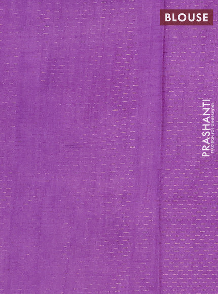 Lavender Semi Chanderi Saree - Batik Prints