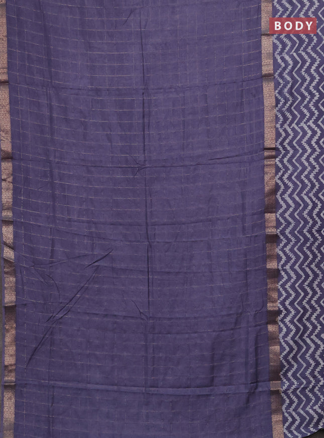 Pista Green Semi Chanderi Saree - Batik Prints