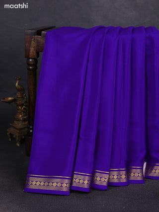 Blue Pure Mysore Silk Saree