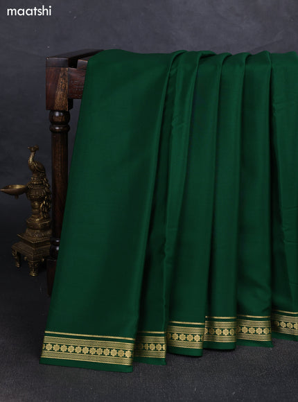 Green Pure Mysore Silk Saree